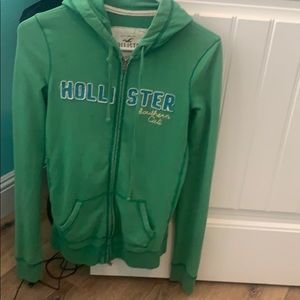 Hollister GREEN ZIPUP JACKET